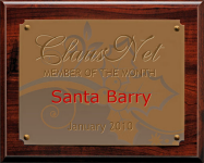 ClausNet Member of the Month - Santa Barry - January 2010